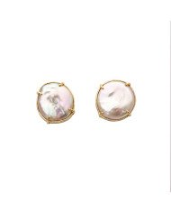 Pendientes Perla Keshi Maxi