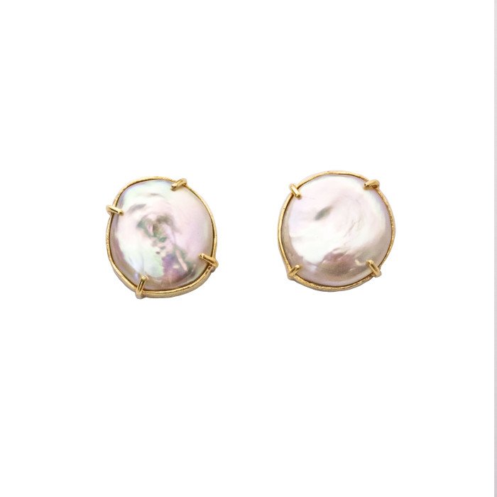 Pendientes Perla Keshi Maxi