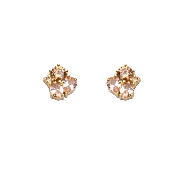 Pendientes Chloé Champagne Rosa