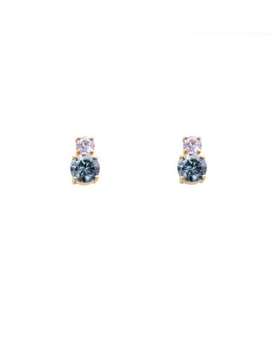 Pendientes Annie Denim Lila