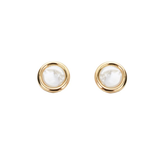 Pendientes Amare Buttons Nacar