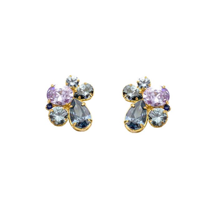 Pendientes Regina Denim Lila