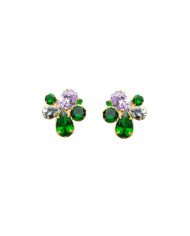Pendientes Regina Esmeralda Lila