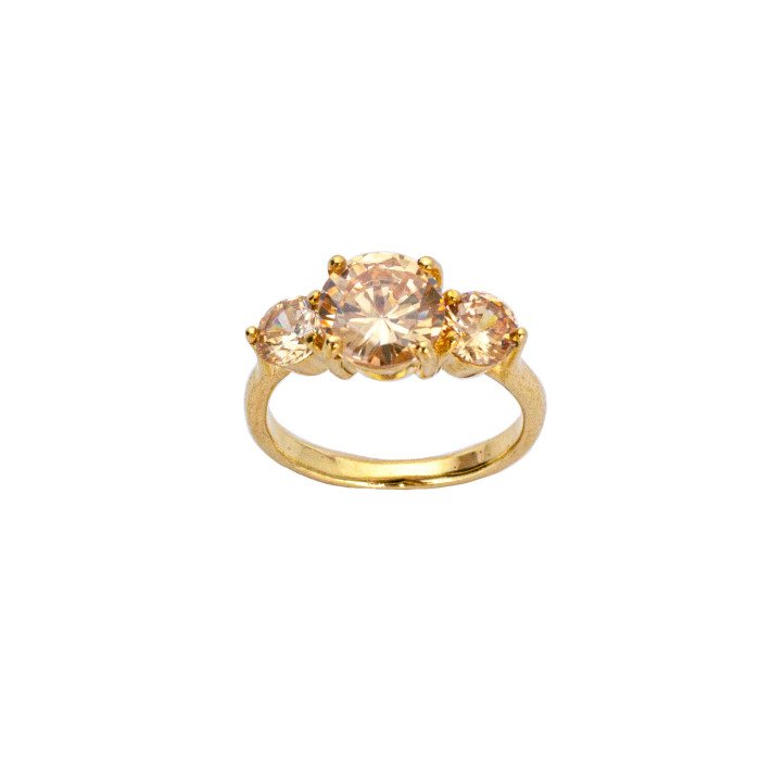 Anillo Trinity Annie Champagne