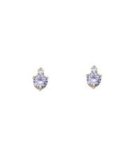Pendientes TD Studs Denim Lila
