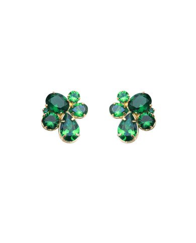 Pendientes Regina Verde Esmeralda