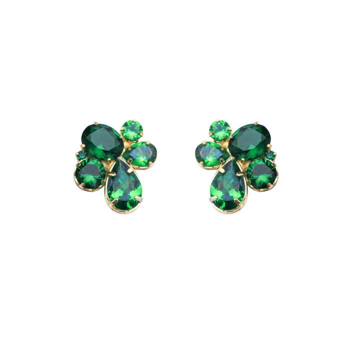 Pendientes Regina Verde Esmeralda