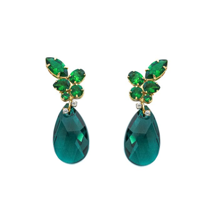 Pendientes Juliette Verde Esmeralda