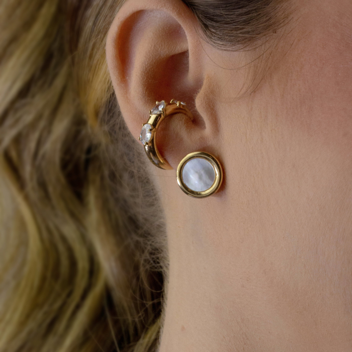Pendientes Amare Buttons Nacar Pendientes Amare Buttons Nacar