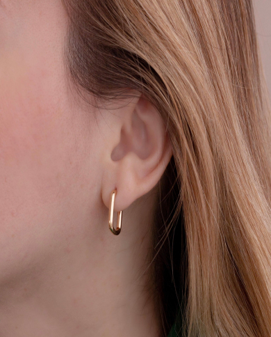 Argollas Cuadradas Oro 18K Argollas Cuadradas Oro 18K
