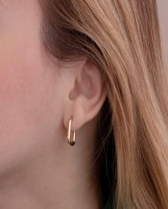 Argollas Cuadradas Oro 18K Argollas Cuadradas Oro 18K