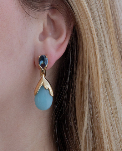 Pendientes Fluere Denim Pendientes Fluere Denim