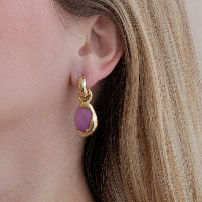 Pendientes Fluere Charm Lavanda