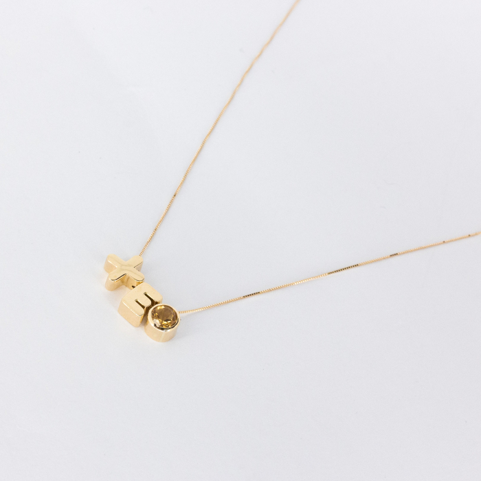 Collar + Inicial Oro 18K Collar + Inicial Oro 18K