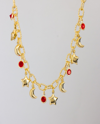 Collar Set destellos luna y estrella Collar Set destellos luna y estrella