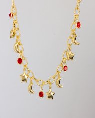Collar destellos luna y estrella
