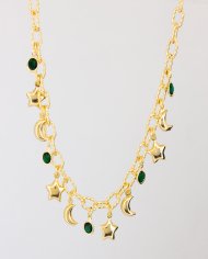 Collar destellos luna y estrella