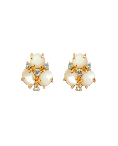 Pendientes Trio Nacar Denim Pendientes Trio Nacar Denim